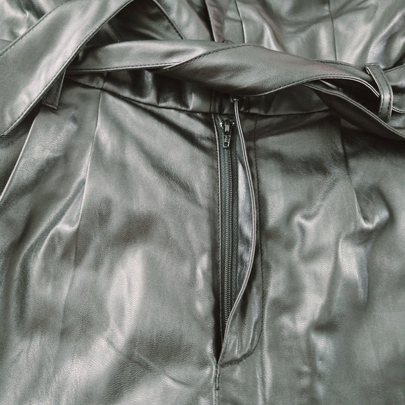 Paige Covina Black Faux Leather Romper - Picture 7 of 10